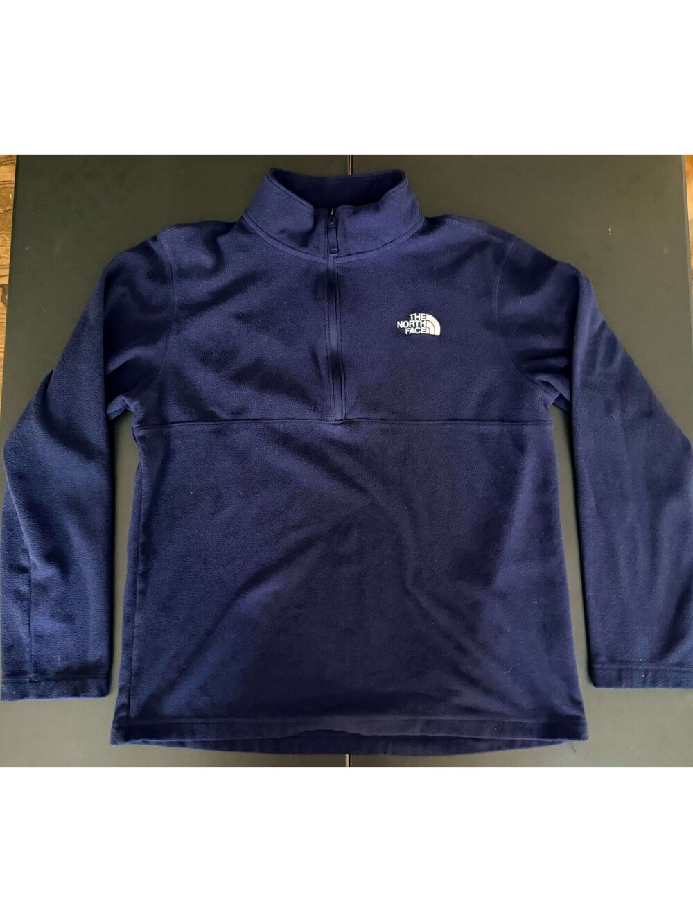 The North Face Glacier 1/4-Zip Fleece Pullover in Summit Navy Blue Men's MEDIUM